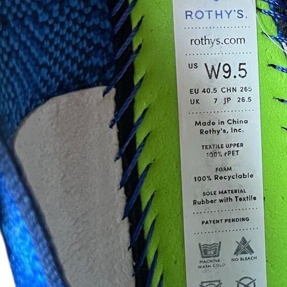 Rothy’s Limited Edition Lazuli Gingham Pointed Loafer Flat Slip-On - Picture 7 of 9